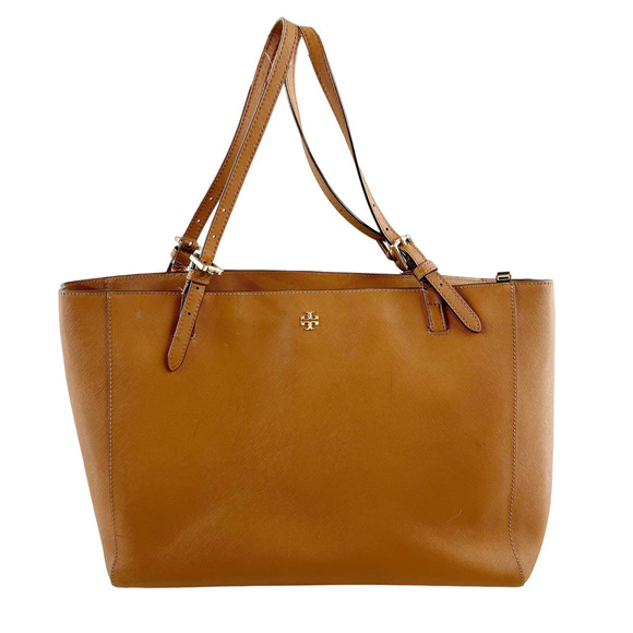 Tory Burch Handbags - Tory Burch Leather York Tote Large Saffiano Leather Tan Shoulder Bag